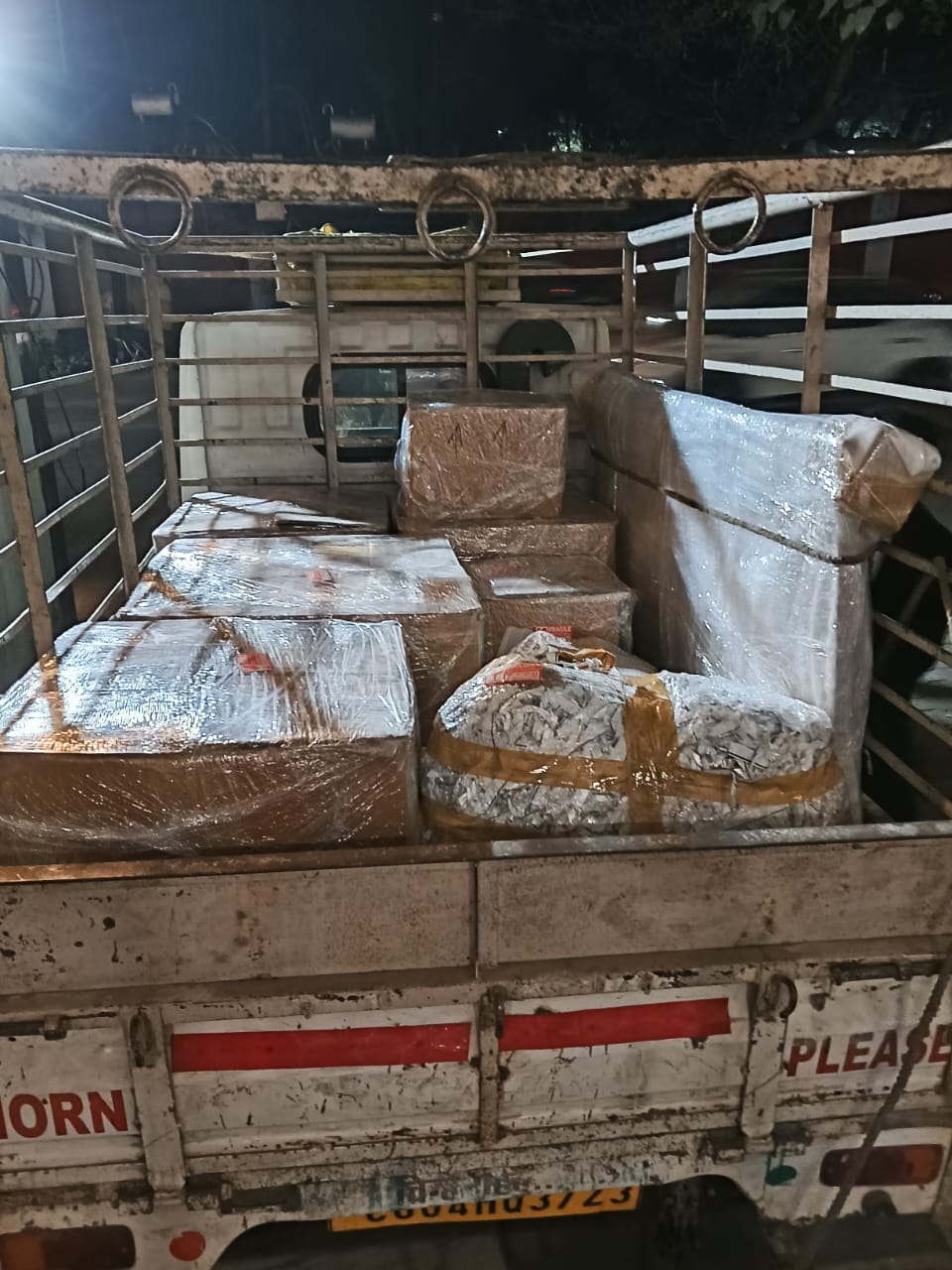 DTC International Packers Packed goods inside truck